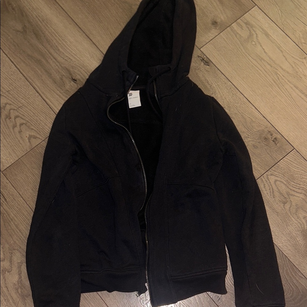 Black Zip-Up Hoodie